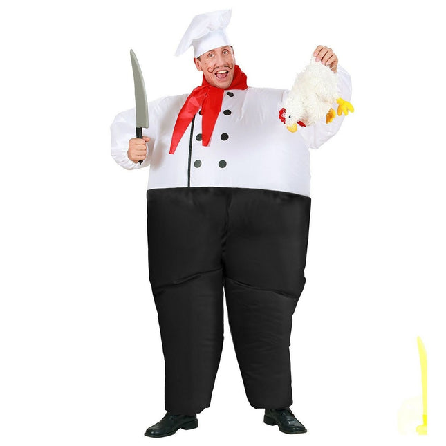 Feestbazaar Opblaasbaar kostuum chef kok