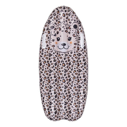 Feestbazaar Opblaasbaar Surfboard Beige Panter 120cm