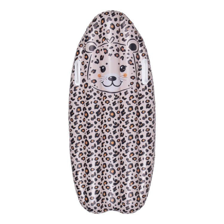 Feestbazaar Opblaasbaar Surfboard Beige Panter 120cm