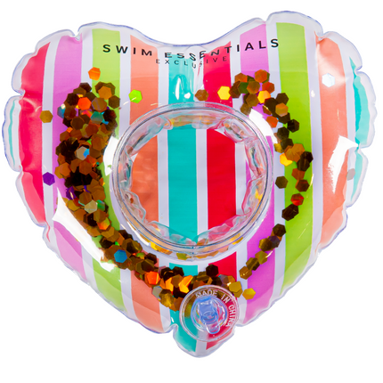 Feestbazaar Opblaasbare Bekerhouder Glitter Regenboog Hart