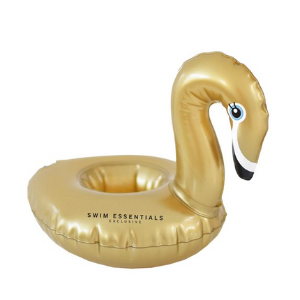 Feestbazaar Opblaasbare Bekerhouder Zwaan Goud