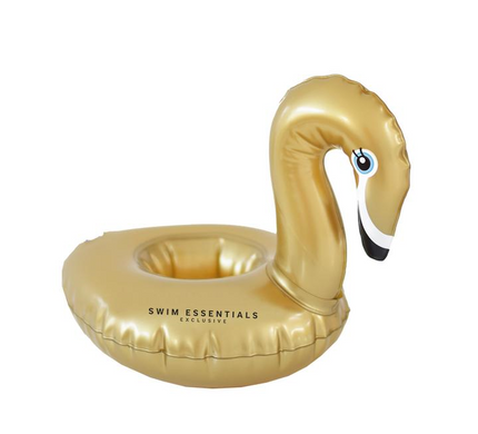 Feestbazaar Opblaasbare Bekerhouder Zwaan Goud