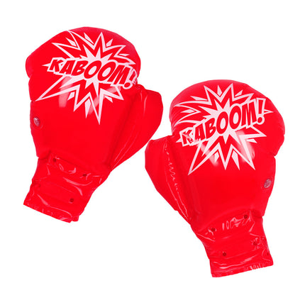 Feestbazaar Opblaasbare Bokshandschoenen 'Kaboom' (48cm)