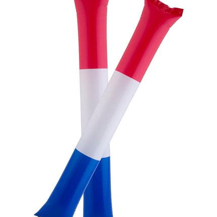 Feestbazaar Opblaasbare Cheering Sticks Rood Wit Blauw (2st)
