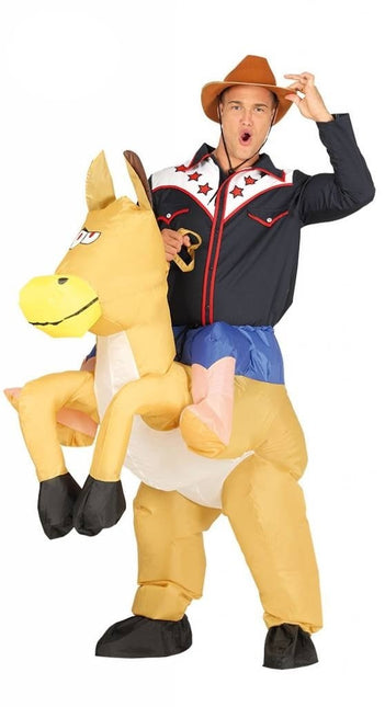 CowboyPony - Opblaasbaar Paardenkostuum voor Volwassenen, Jazz CowboyPony - Opblaasbaar Paardenkostuum voor Volwassenen, Jazz