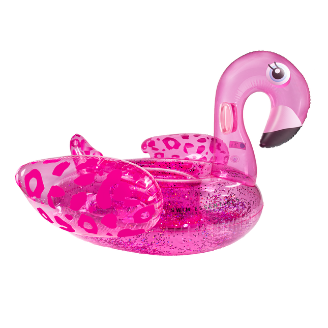 Feestbazaar Opblaasbare Flamingo XL Glitter Roze (150cm)