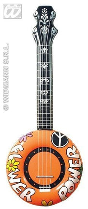 Feestbazaar Opblaasbare Flower Power Banjo