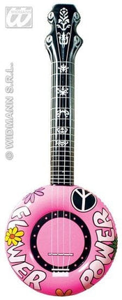 Feestbazaar Opblaasbare Flower Power Banjo