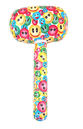 Feestbazaar Opblaasbare Hamer Kleurrijke Smileys (66cm)