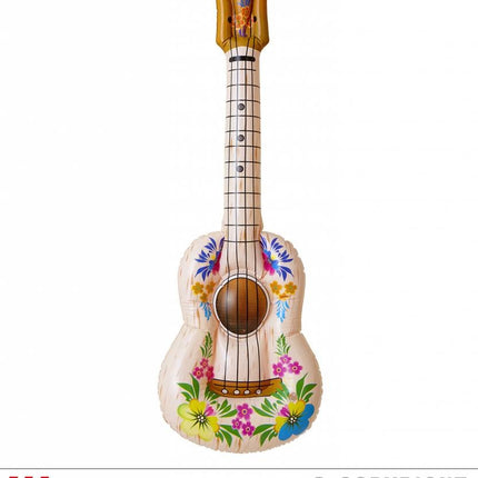 Feestbazaar Opblaasbare Hula ukulele