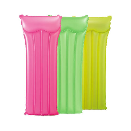 Feestbazaar Opblaasbare Luchtbed Neon Frost Intex