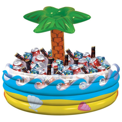 Feestbazaar Opblaasbare palmboom drankkoeler (72,3 x 67,3 cm)
