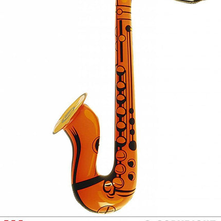 Feestbazaar Opblaasbare Saxofoon oranje