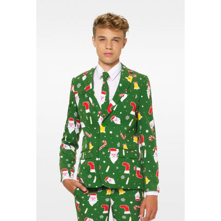 Feestbazaar Oppersuit Maatpak Jongens Santaboss Groen