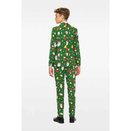 Feestbazaar Oppersuit Maatpak Jongens Santaboss Groen
