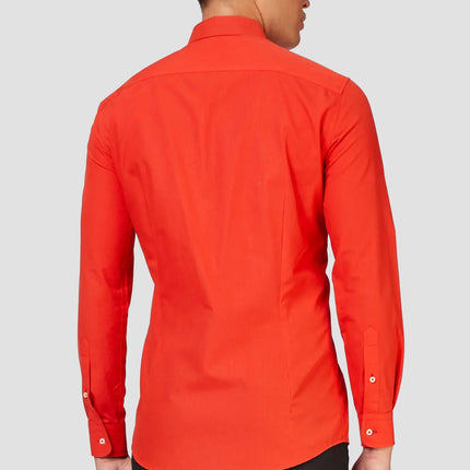 Feestbazaar Opposuits Basic Overhemd Rood Heren