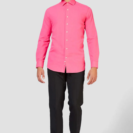 Feestbazaar Opposuits Basic Overhemd Roze Heren