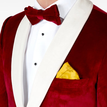 Feestbazaar Opposuits Maatpak Fluweel Rood Luxe