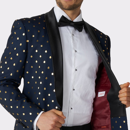 Feestbazaar Opposuits Maatpak Gouden Stippen