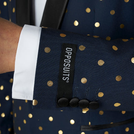 Feestbazaar Opposuits Maatpak Gouden Stippen