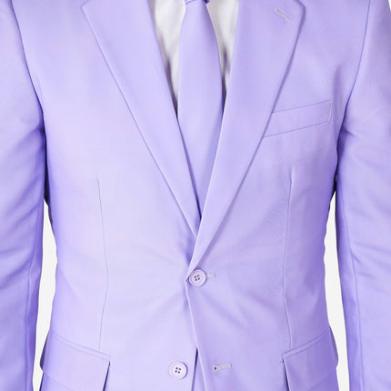 Feestbazaar Opposuits Maatpak Lavish Lavendel Paars Heren