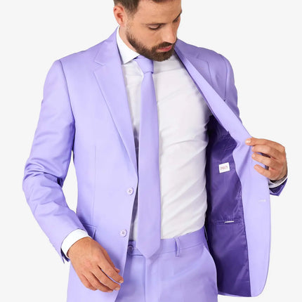 Feestbazaar Opposuits Maatpak Lavish Lavendel Paars Heren