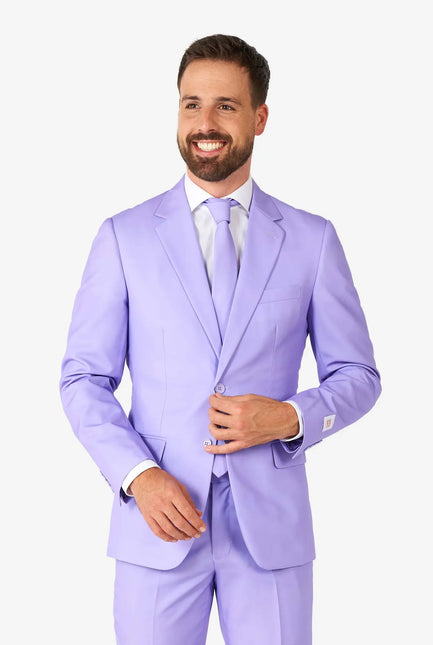 Feestbazaar Opposuits Maatpak Lavish Lavendel Paars Heren