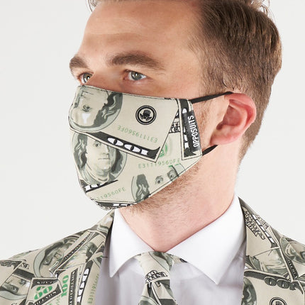 Feestbazaar Opposuits mondkapje Dollar