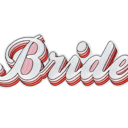 Feestbazaar Opstrijkborduurwerk Bride (22x8cm)