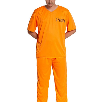 Feestbazaar Orange Escape Gevangenispak