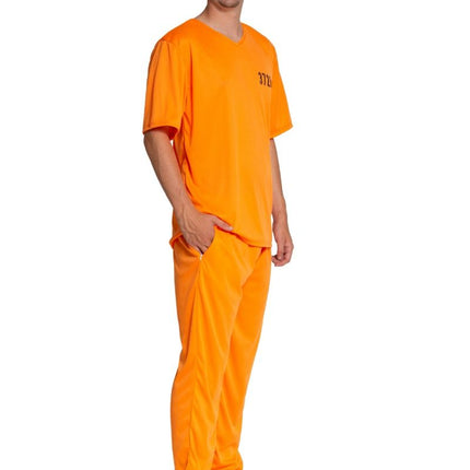 Feestbazaar Orange Escape Gevangenispak
