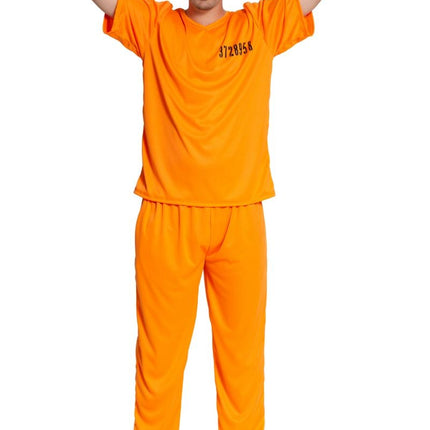 Feestbazaar Orange Escape Gevangenispak