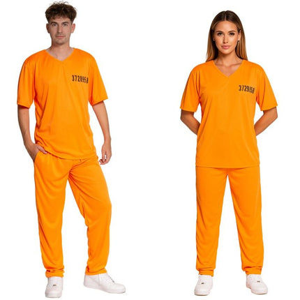 Feestbazaar Orange Escape Gevangenispak