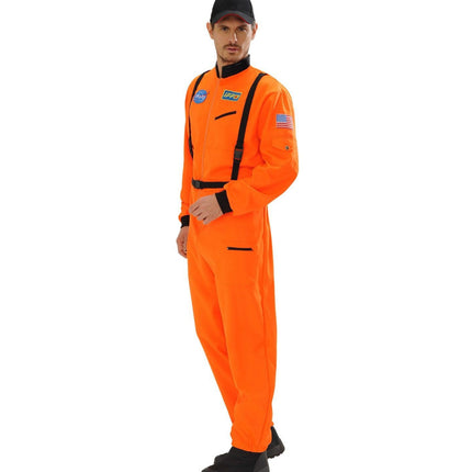 Feestbazaar Oranje Astronauten Pak Neil Heren