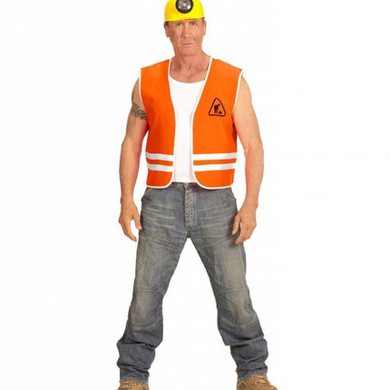 Feestbazaar Oranje bouwvakkers vest
