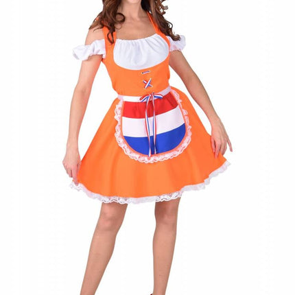 Feestbazaar Oranje Dirndl Kostuum Vrouw