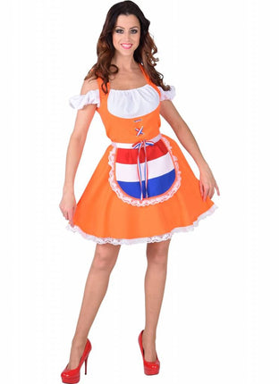 Feestbazaar Oranje Dirndl Kostuum Vrouw