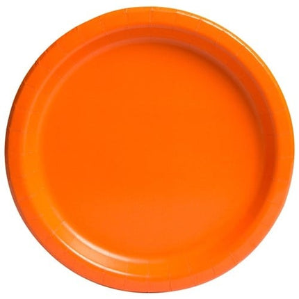 Feestbazaar Oranje Feestborden Pumpkin 23cm (16st)