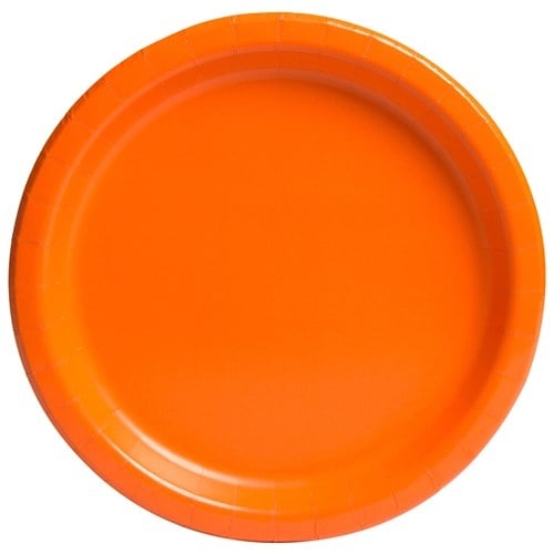 Feestbazaar Oranje Feestborden Pumpkin 23cm (16st)