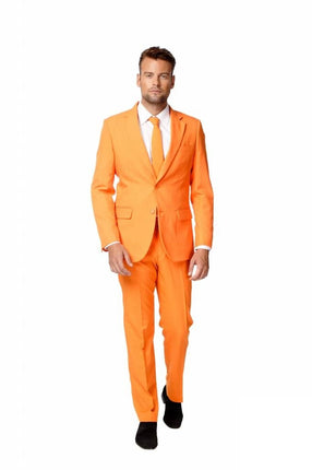 Feestbazaar Oranje Herenkostuum 3-delig