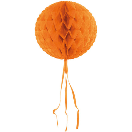 Feestbazaar Oranje honeycomb bol - 30 cm
