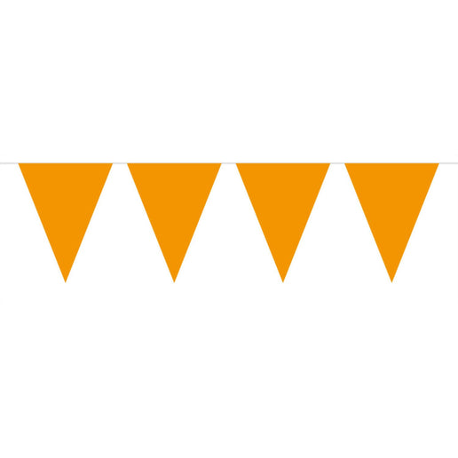 Feestbazaar Oranje Mini Punt Vlaggenlijn (3m)