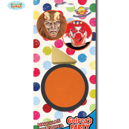 Feestbazaar Oranje schmink doosje met sponsje