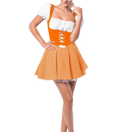 Feestbazaar Oranje Tiroler Jurkje Eva