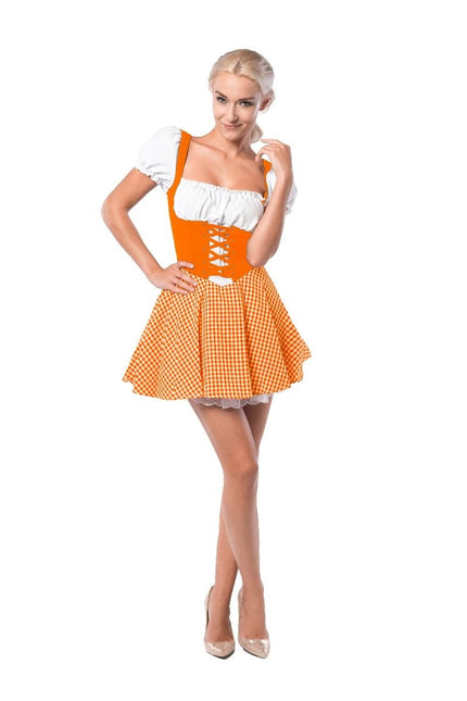 Feestbazaar Oranje Tiroler Jurkje Eva