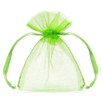 Feestbazaar Organza zakjes Appel Groen 7,5x10cm (20st)