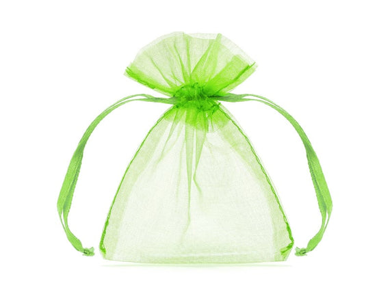 Feestbazaar Organza zakjes Appel Groen 7,5x10cm (20st)