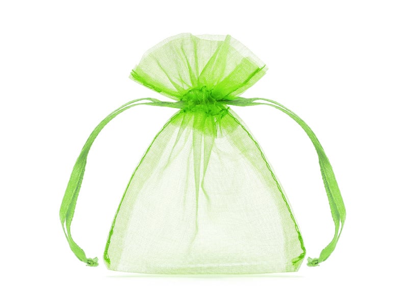 Feestbazaar Organza zakjes Appel Groen 7,5x10cm (20st)