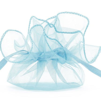 Feestbazaar Organza zakjes Lichtblauw 26cm (20st)