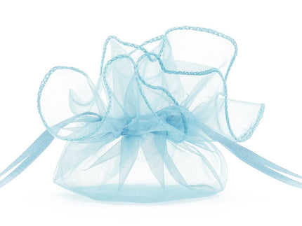 Feestbazaar Organza zakjes Lichtblauw 26cm (20st)